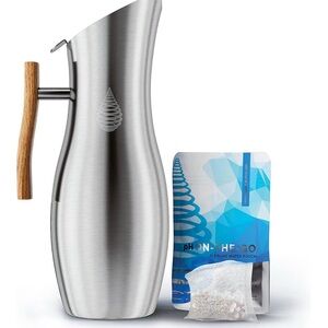 Stainless Steel Water Pitcher with Wooden Handle